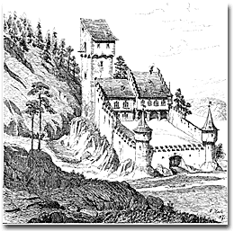 Die verschollene Burg Birchiberg (F. Hoch 1887)